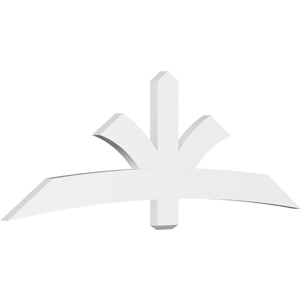 Ekena Millwork Davenport Architectural Grade PVC Gable Bracket, 84"W x 28"H x 2"D x 6"F, 8/12 Pitch GBP084X28X0206DAV00 - main